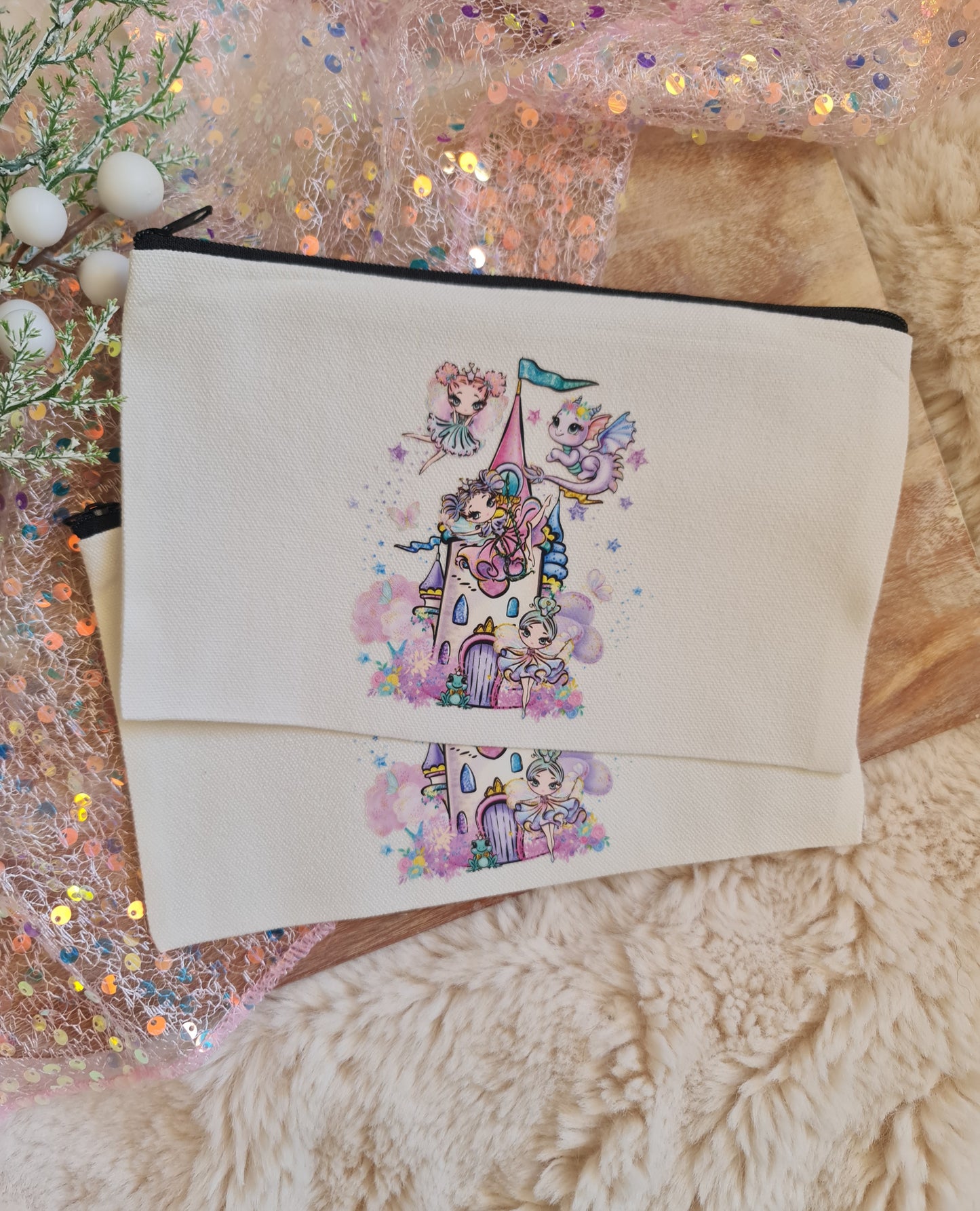 Fairy Castle pencil case / cosmetic bag