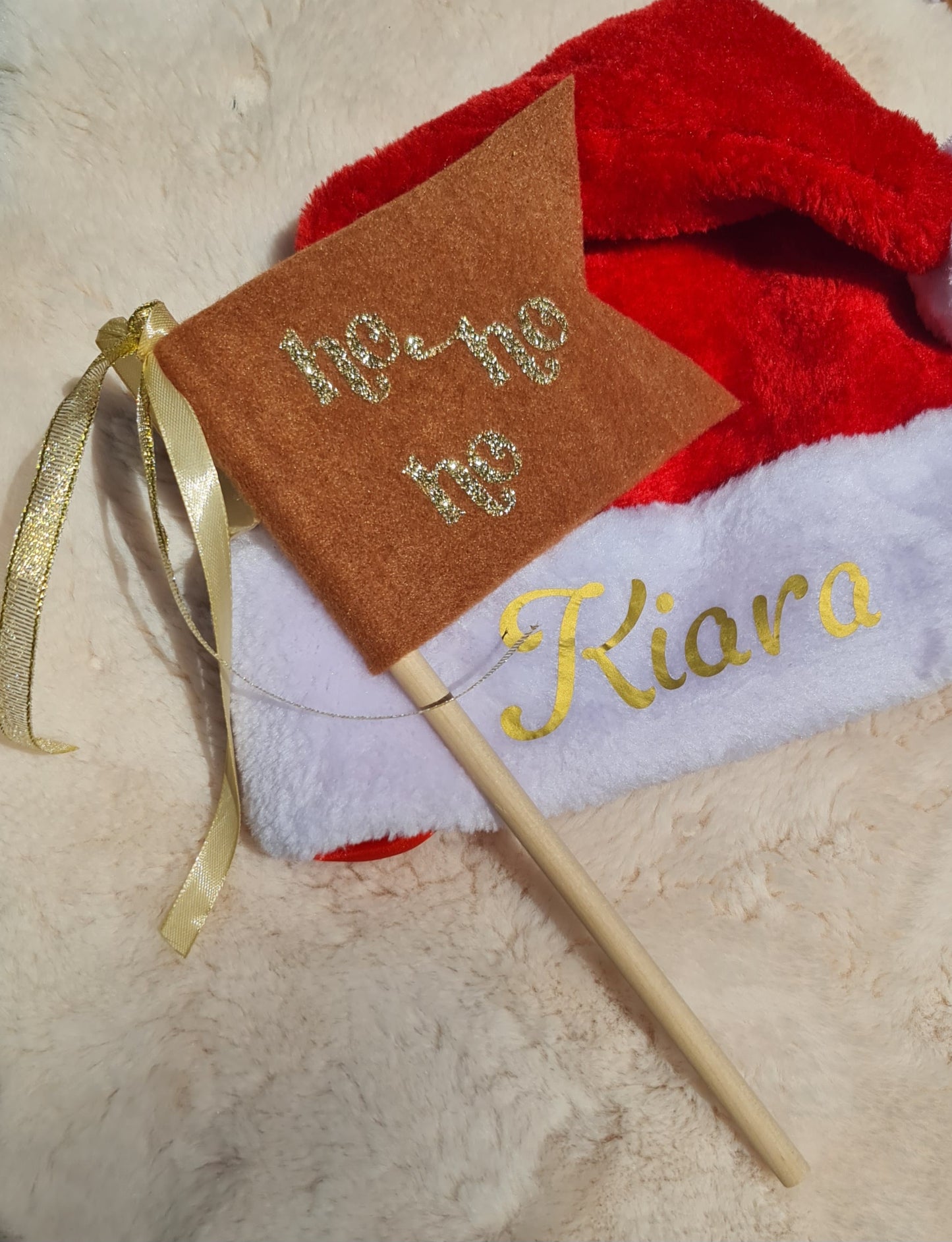 Ho Ho Ho Christmas felt flag