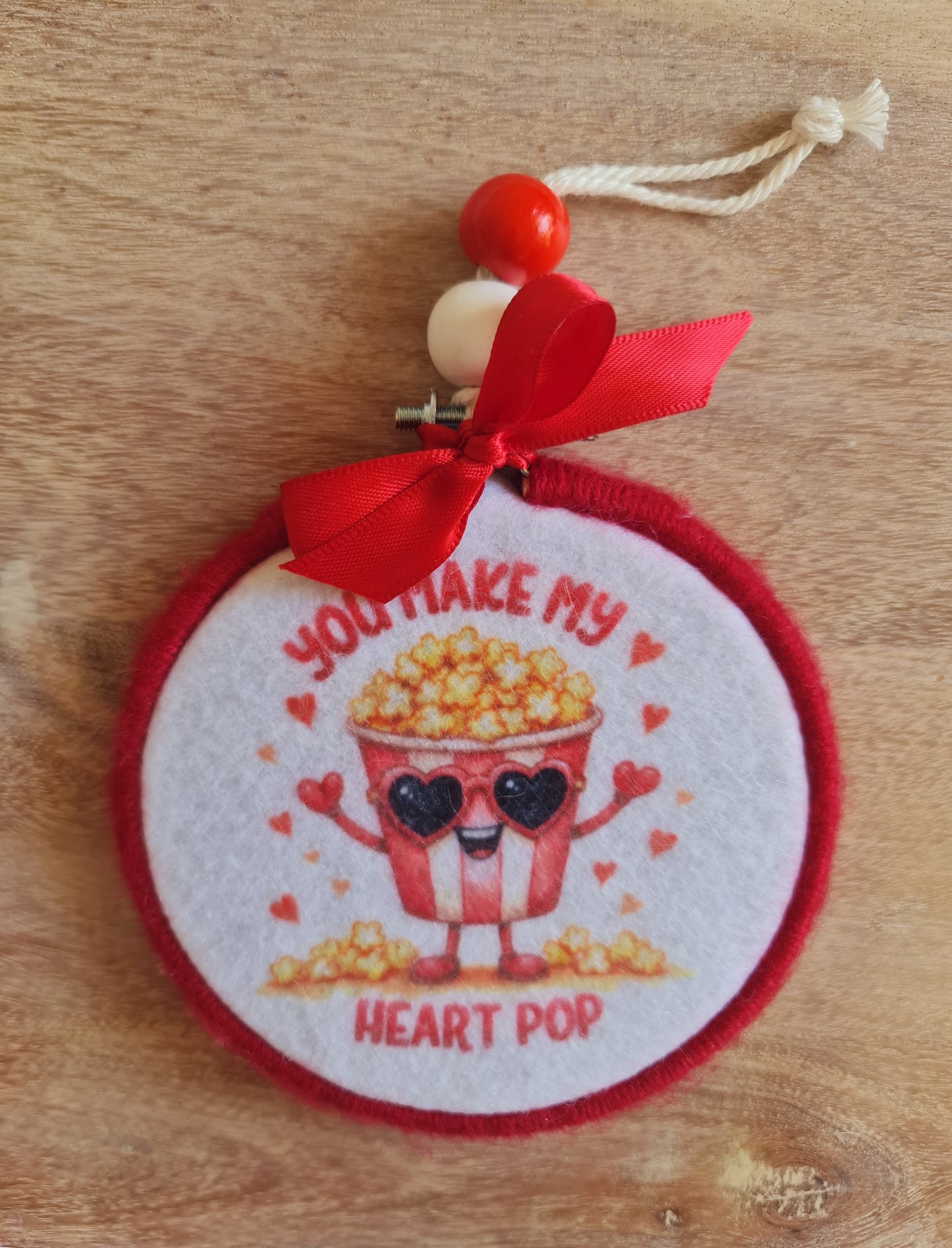 You make my heart pop keepsake ornament