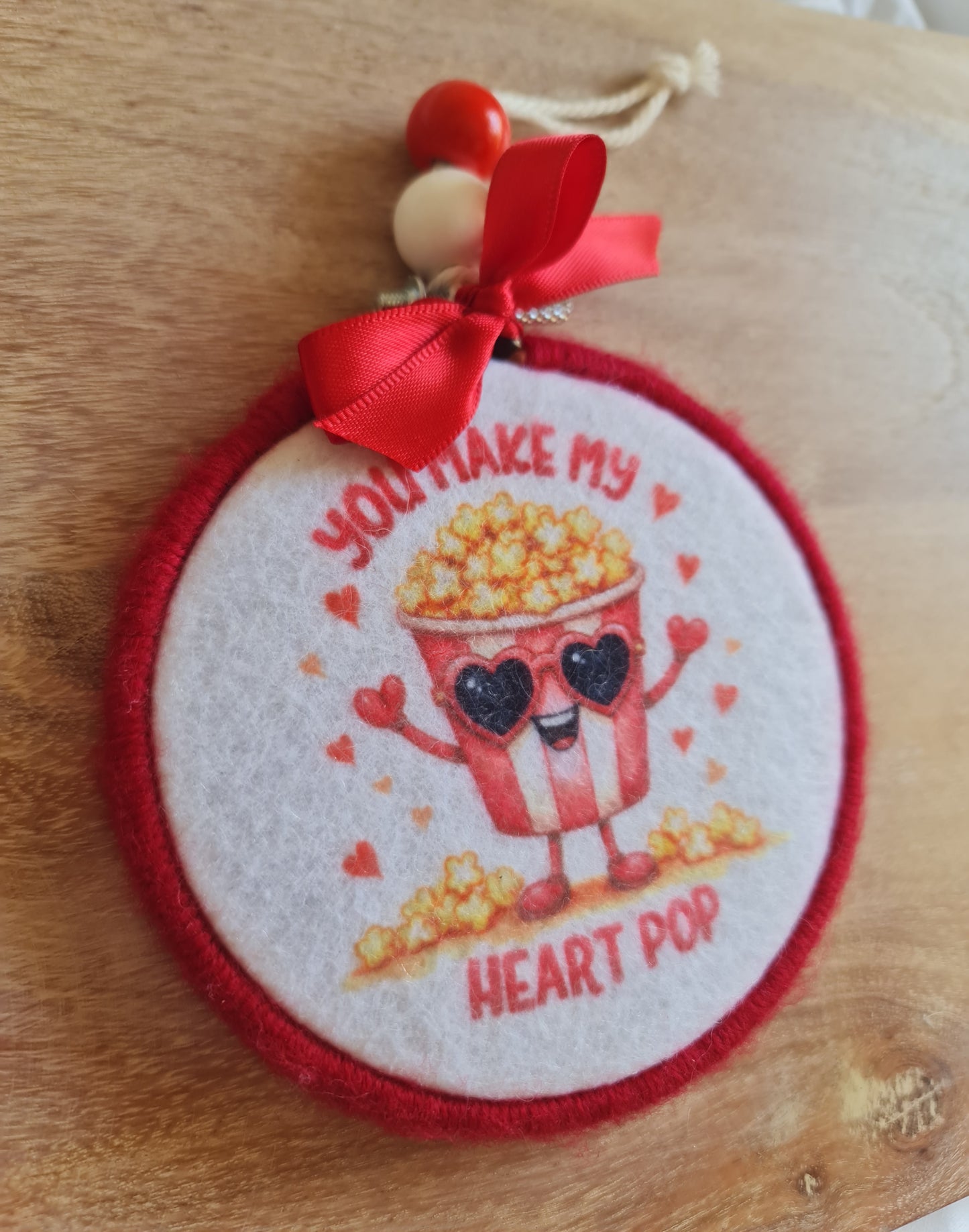 You make my heart pop keepsake ornament