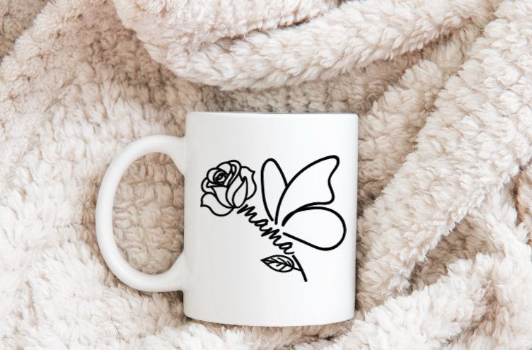 Butterfly Mama ceramic mug