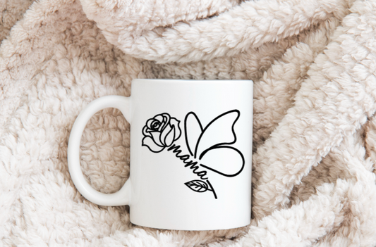 Butterfly Mama ceramic mug