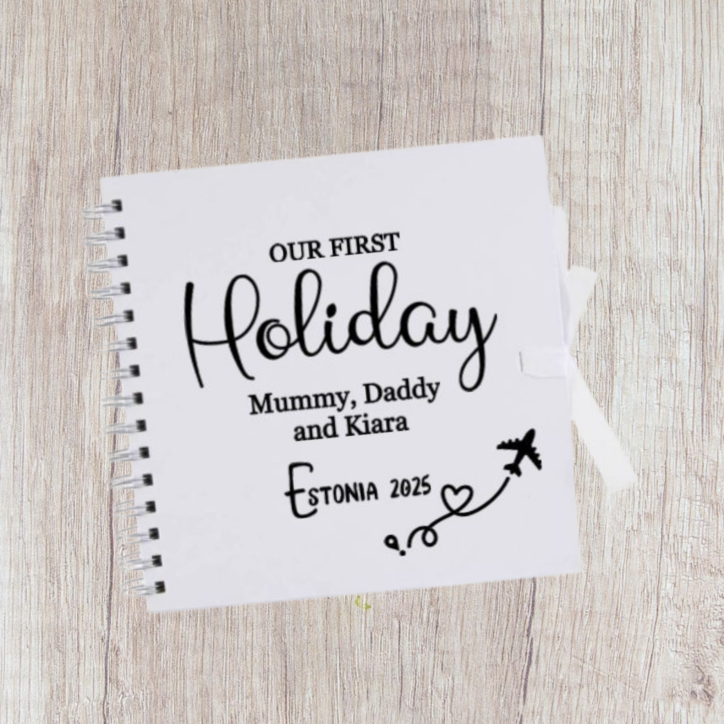 "Our First Holiday" scrapbook Small