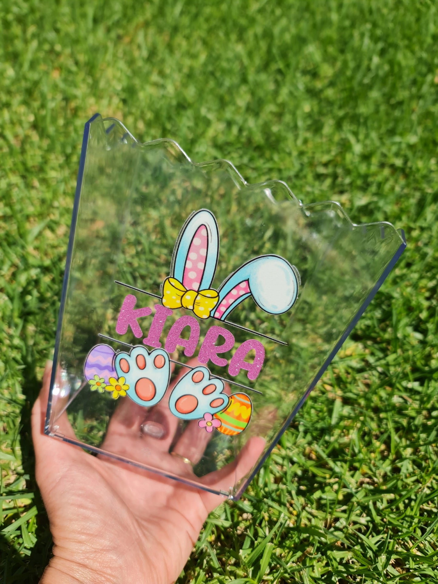 Personalised Easter bucket, Easter popcorn box