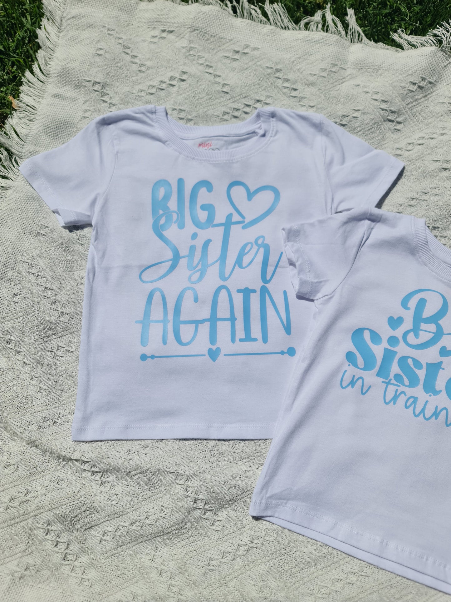 Big Sister Again - baby announcement t-shirt