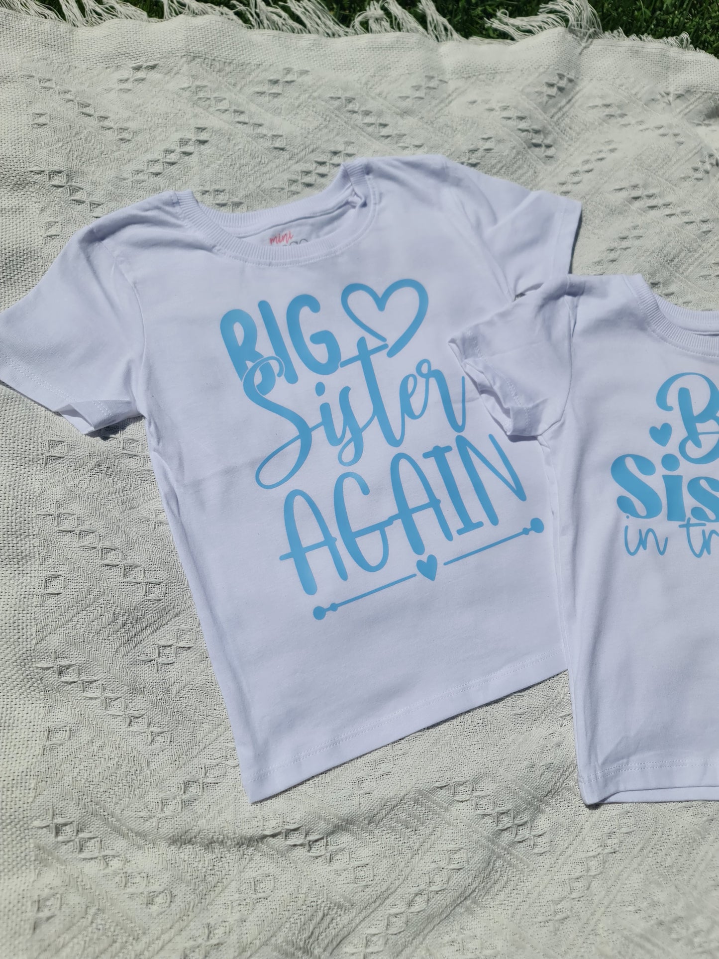 Big Sister Again - baby announcement t-shirt