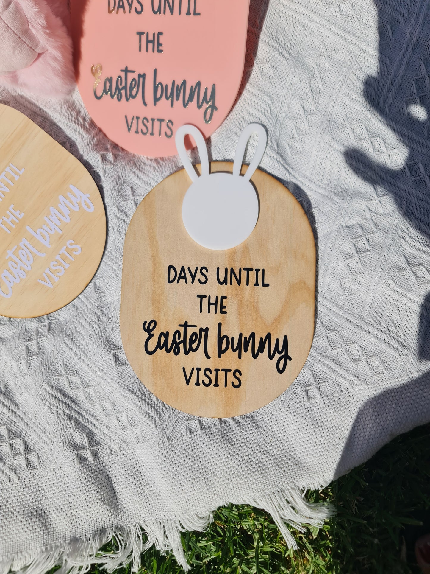 Easter countdown wooden plaque