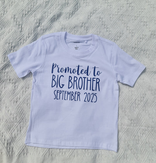 Promoted To Big Brother -  baby announcement t-shirt