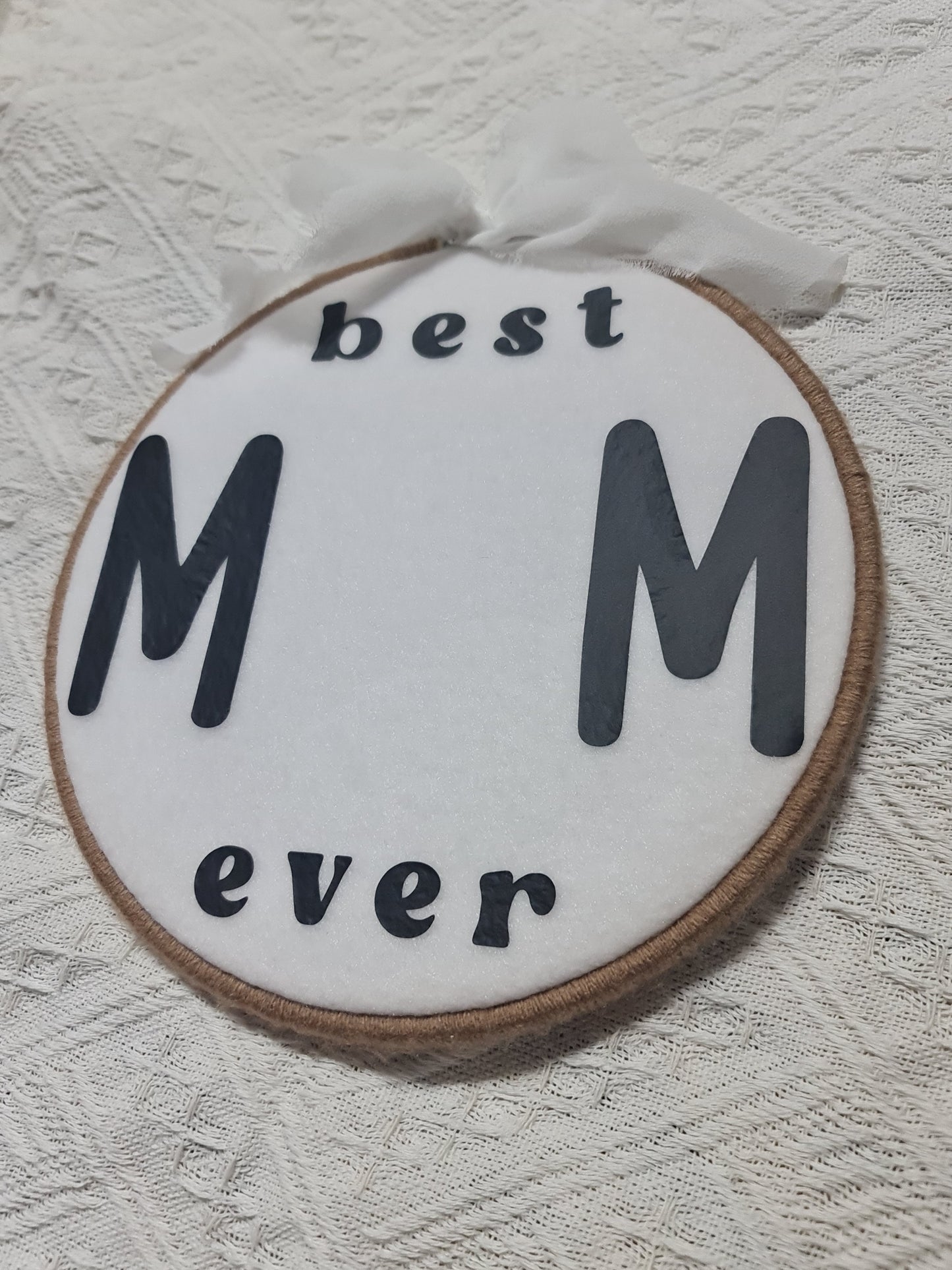 "Best MUM ever" handprint keepsake