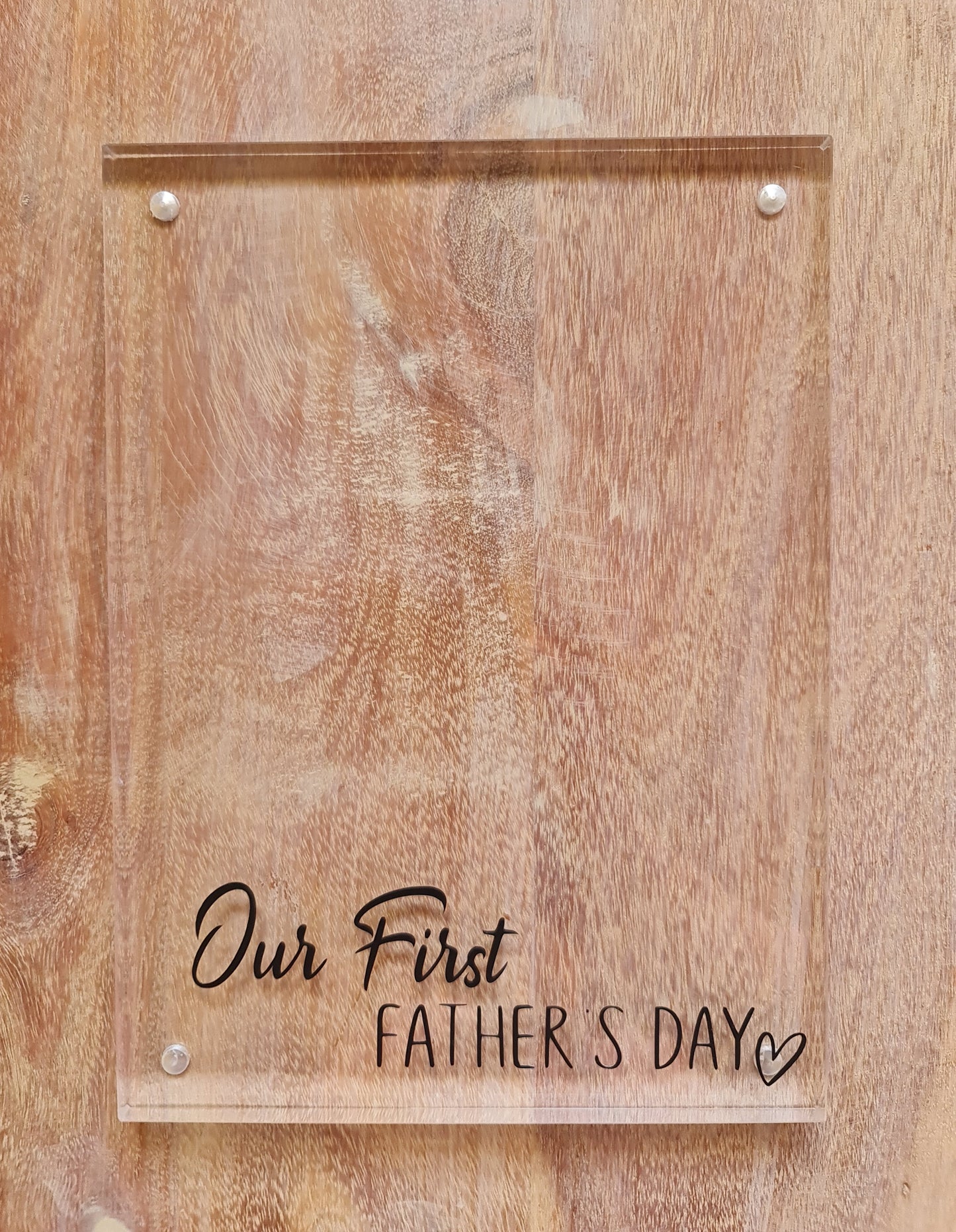 Our First Father’s Day – Acrylic Photo Block