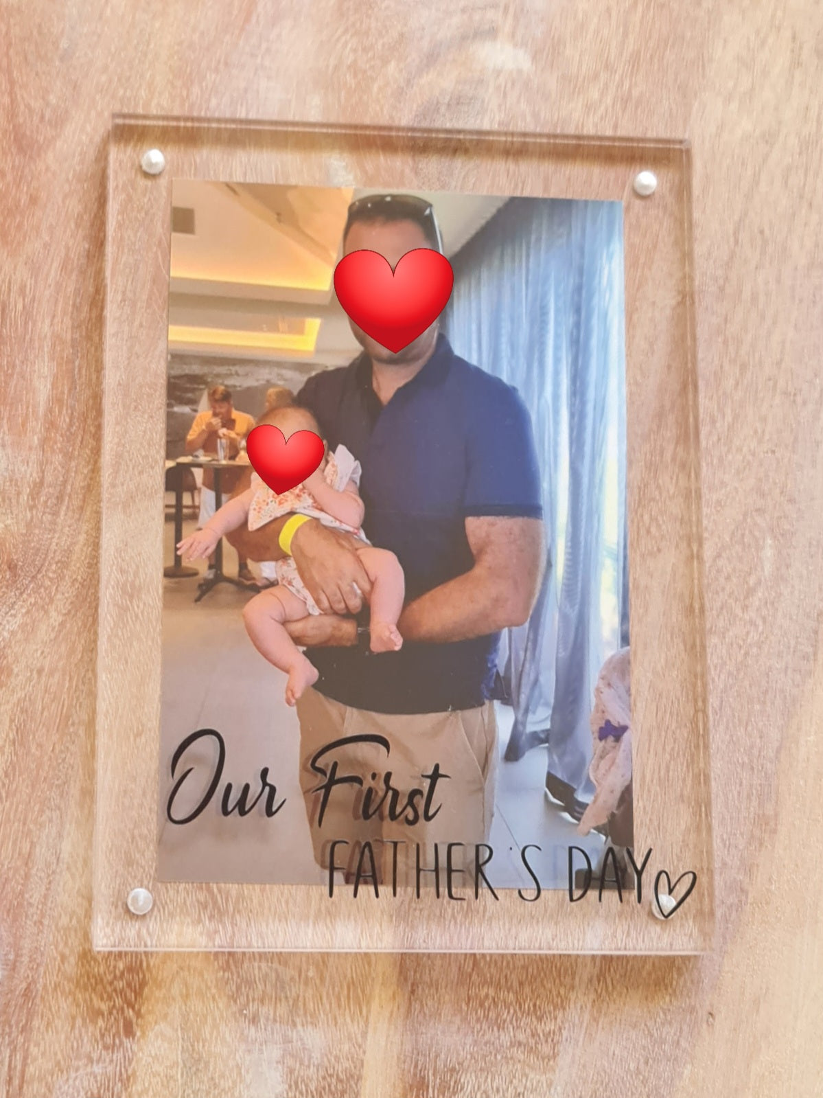 Our First Father’s Day – Acrylic Photo Block