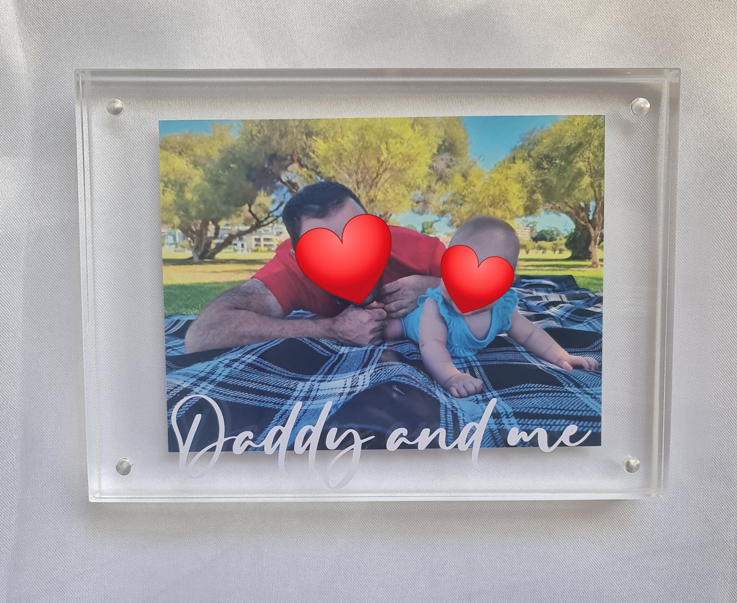 Daddy and me – Acrylic Photo Block