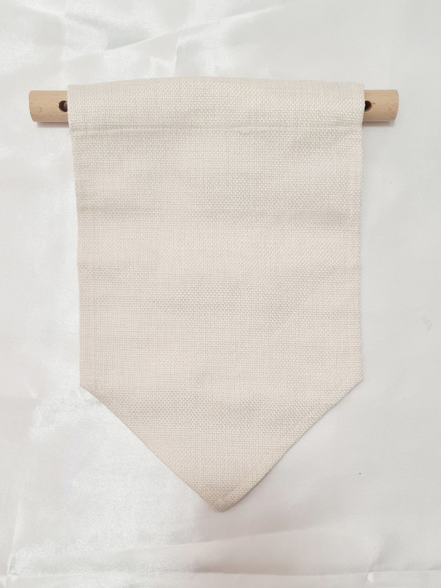Linen blank banner flag