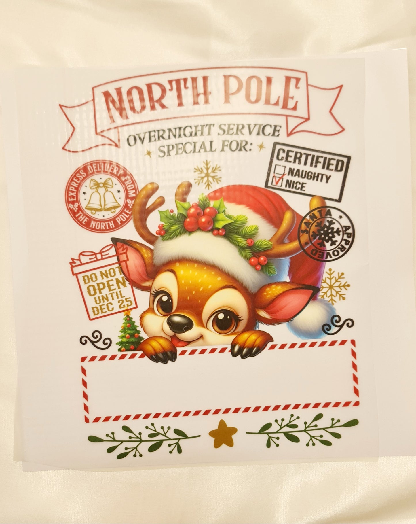 Large Christmas DTF Transfer #1