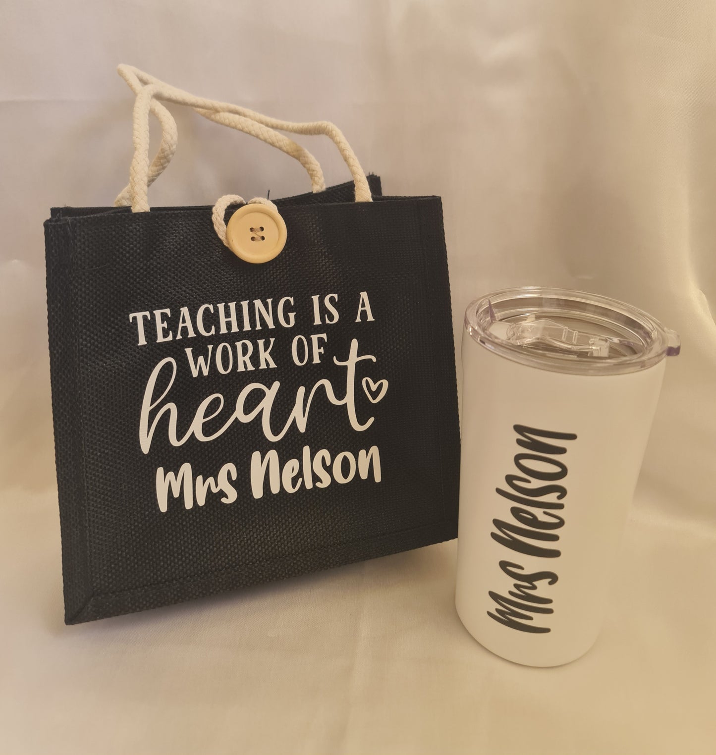 Personalised Teacher Tote Bag – Custom Teacher Gift, End of Year Thank You Bag