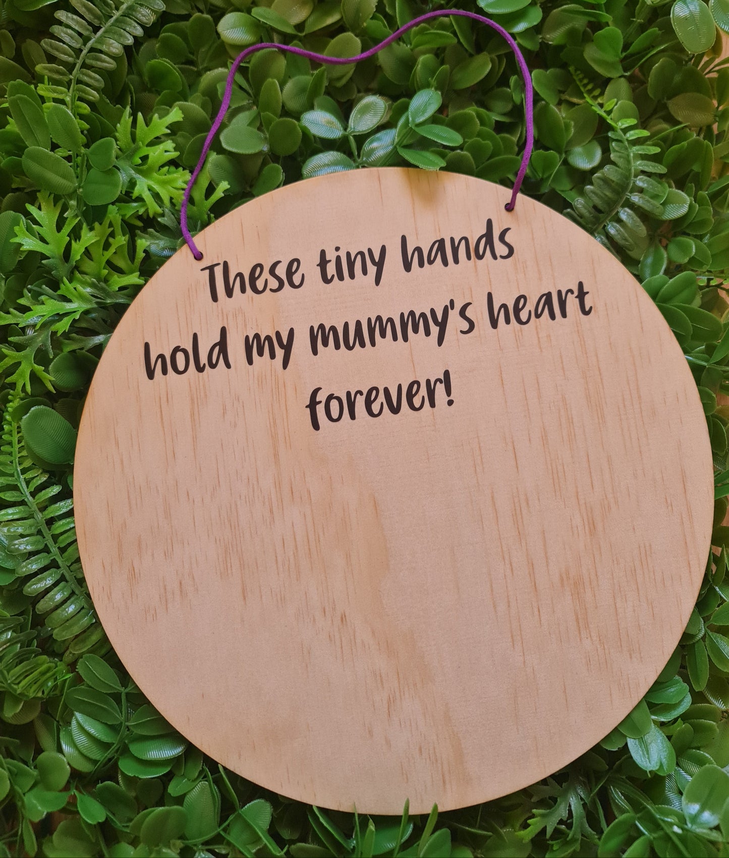 Handprint plaque keepsake gift for mum from kids