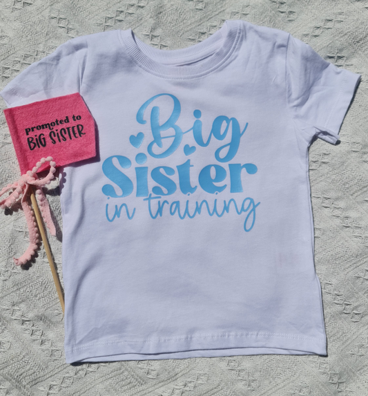 Big Sister in training -  baby announcement t-shirt