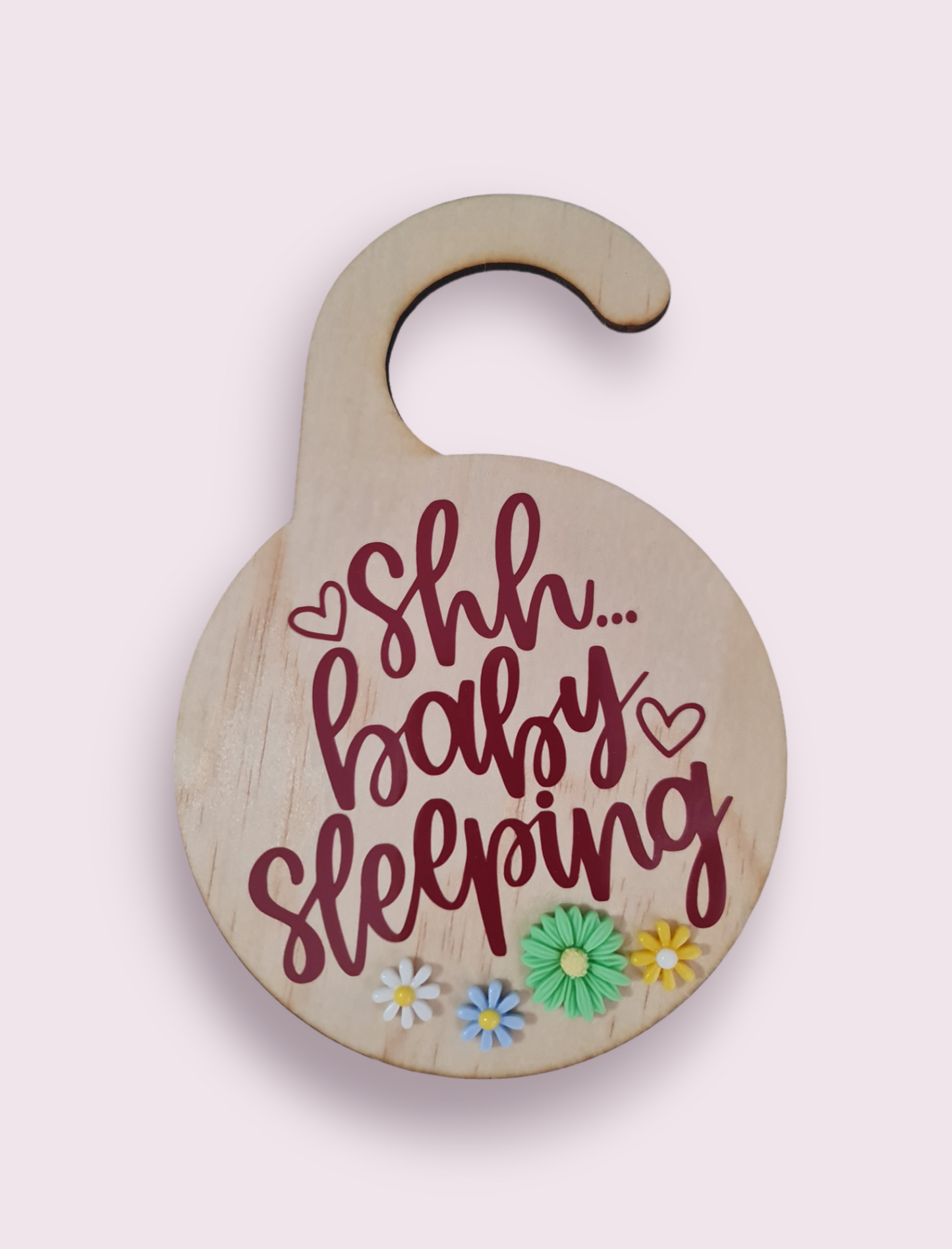 "Shh baby sleeping"