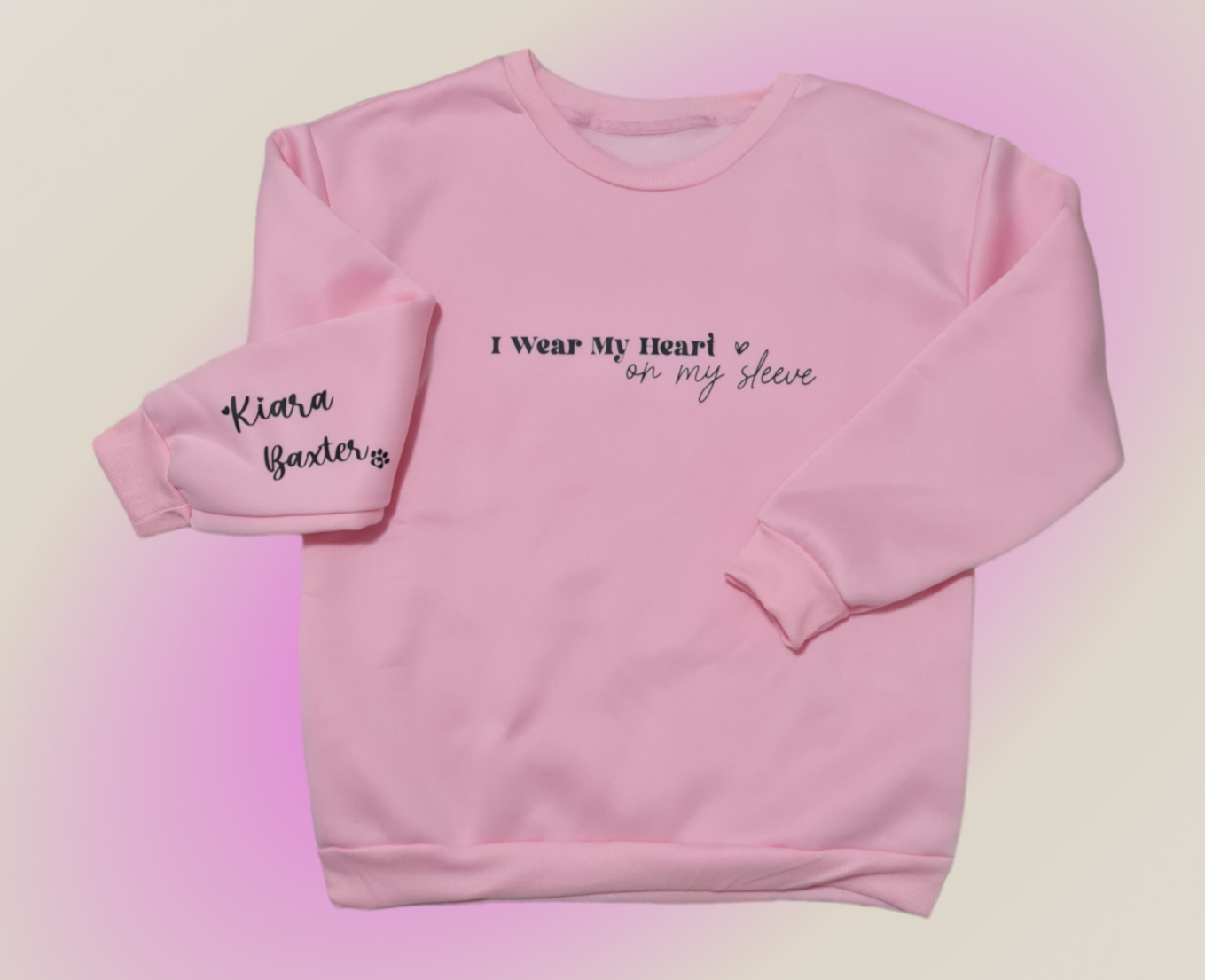 I wear my heart on my sleeve