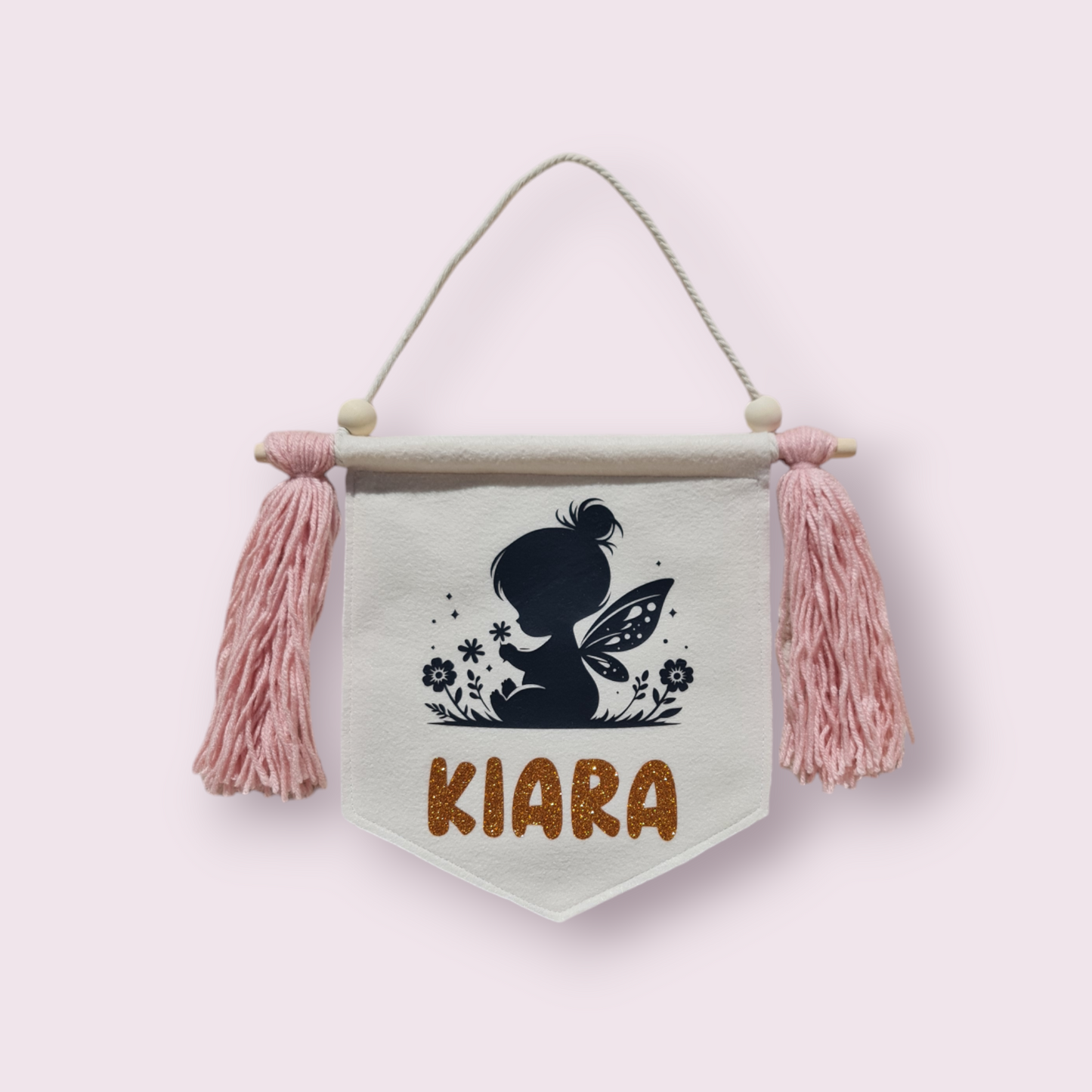 "Baby Fairy" personalised name banner