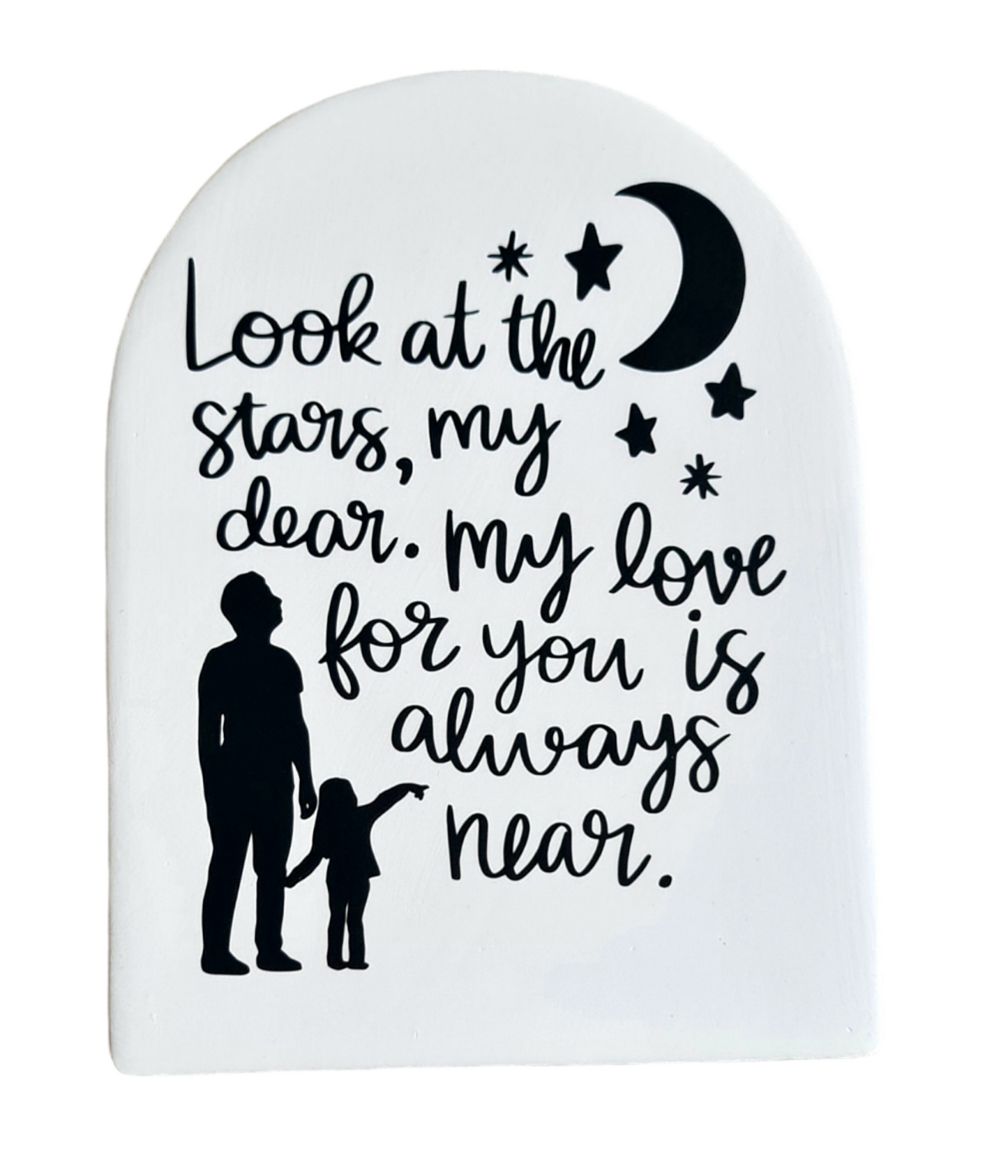 Father & child ceramic keepsake