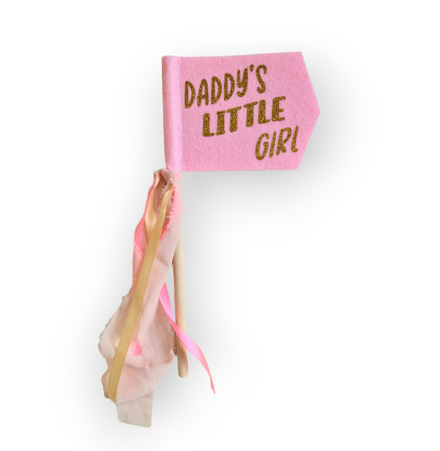 Daddy's little girl felt flag