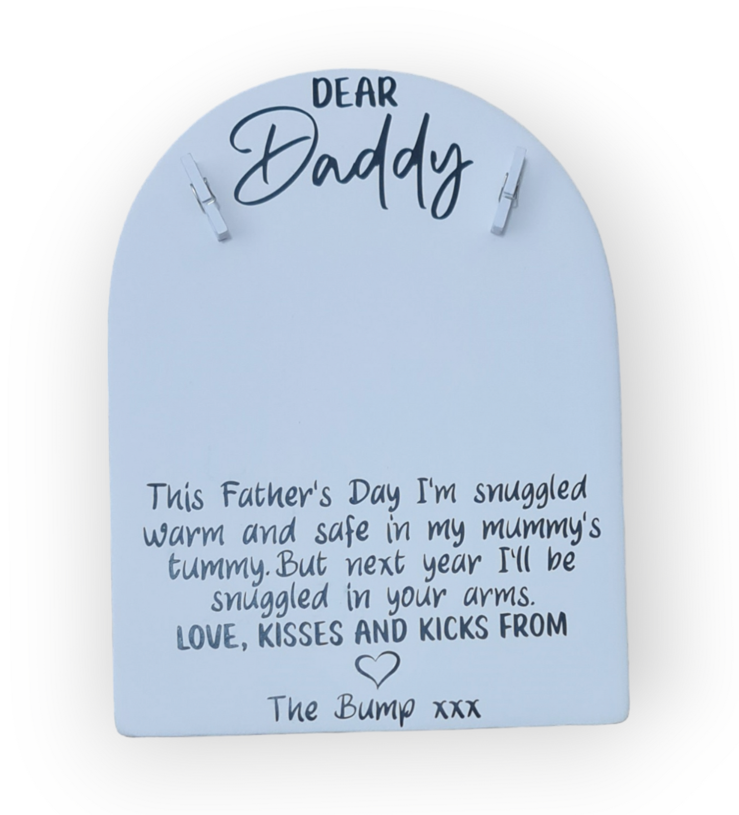 "Dear daddy" ceramic keepsake