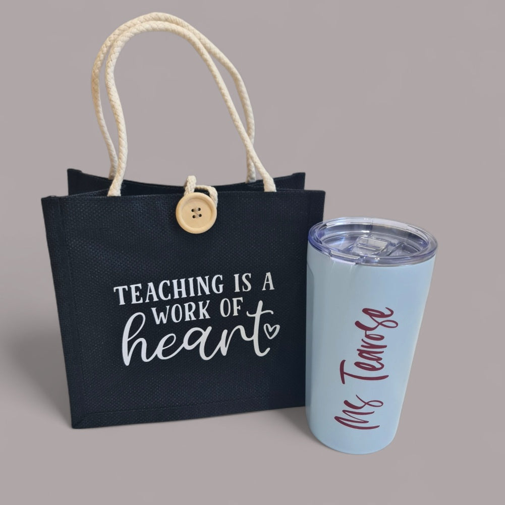 Personalised Teacher Tote Bag – Custom Teacher Gift, End of Year Thank You Bag