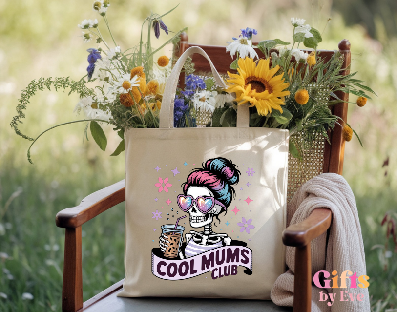 Cool Mums Club Cotton Tote Bag