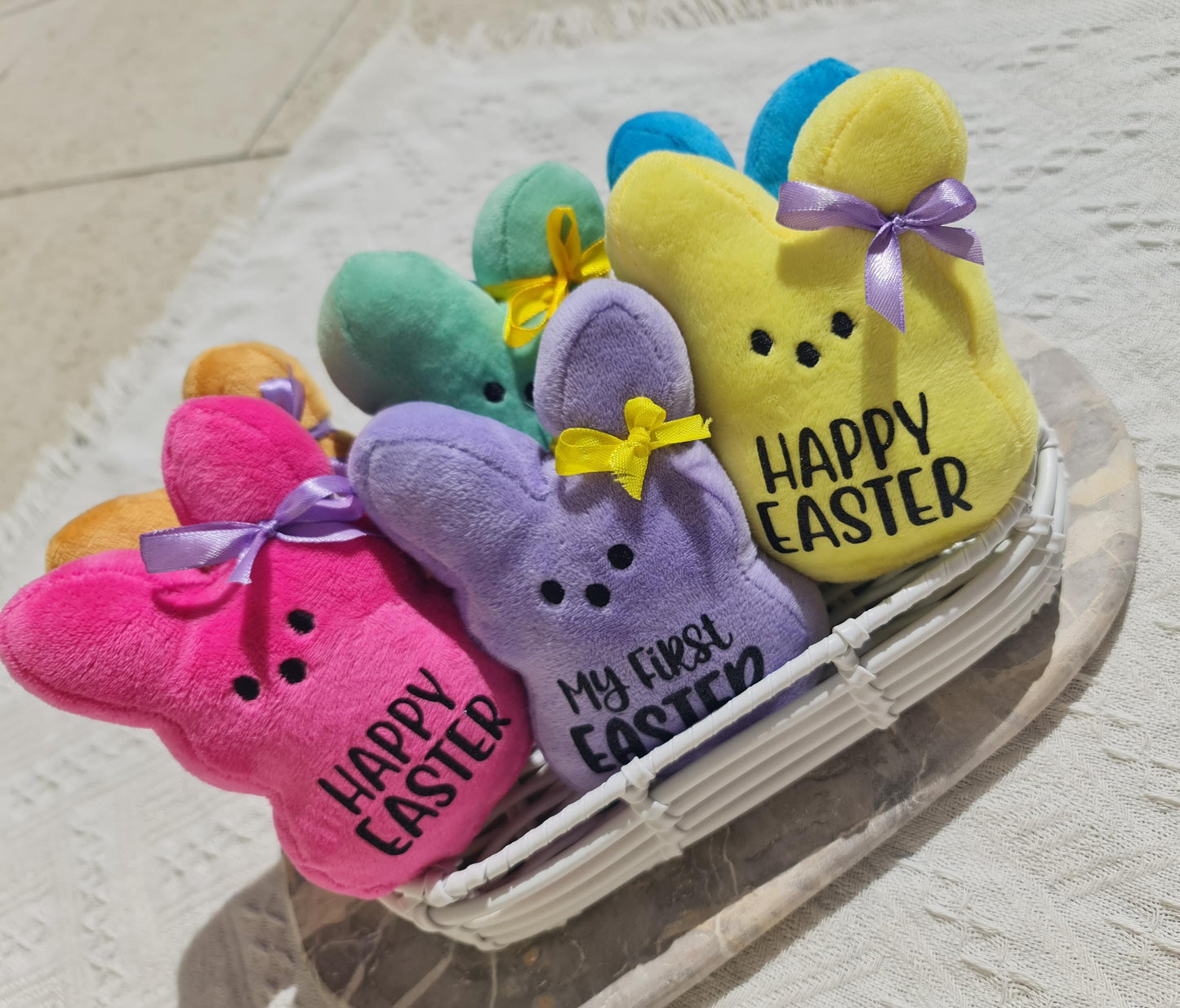 Personalised Easter Bunny Peeps, Easter gift, Kids gift
