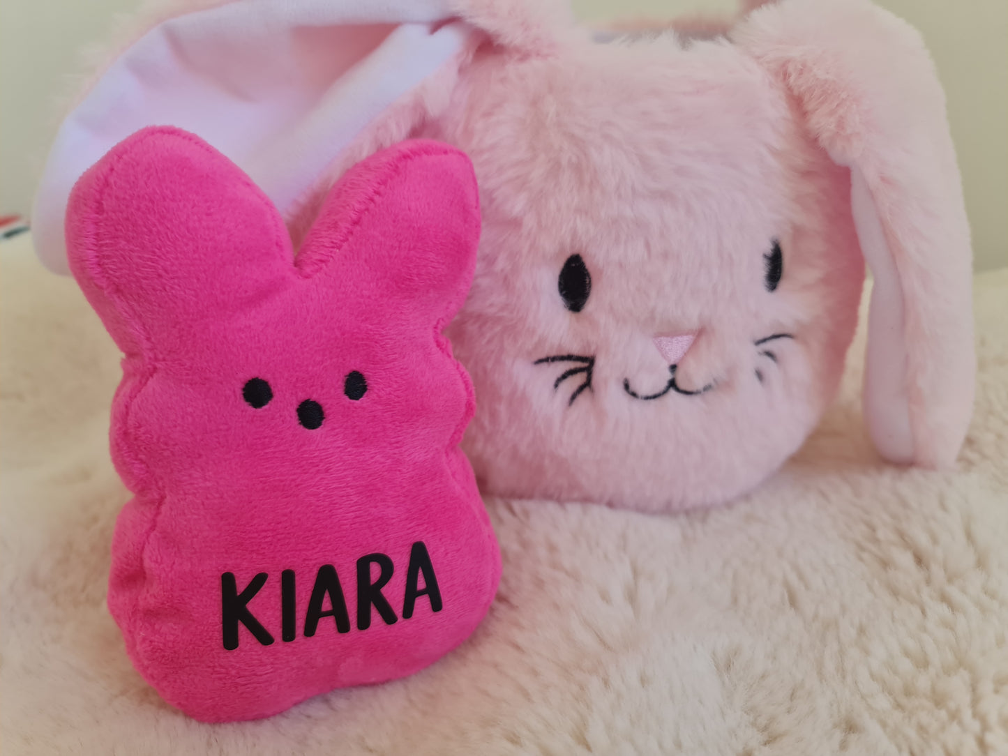 Personalised Easter bunny peeps