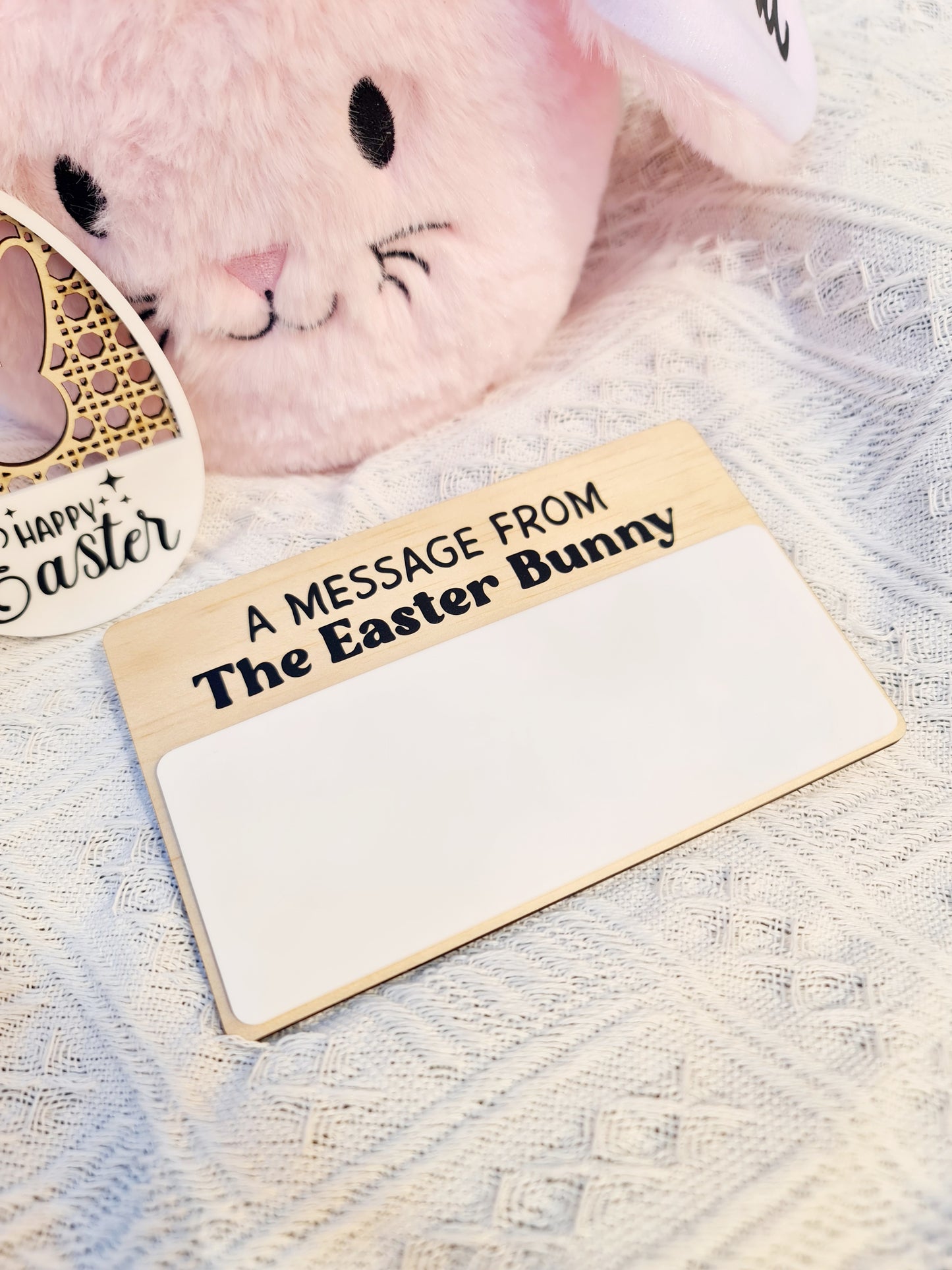 Easter bunny message board
