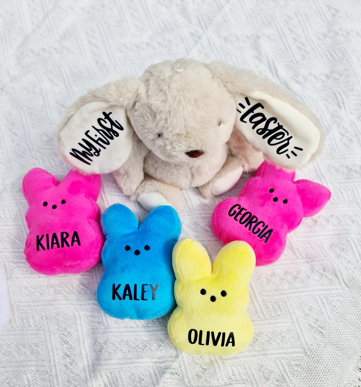 Personalised Easter bunny peeps