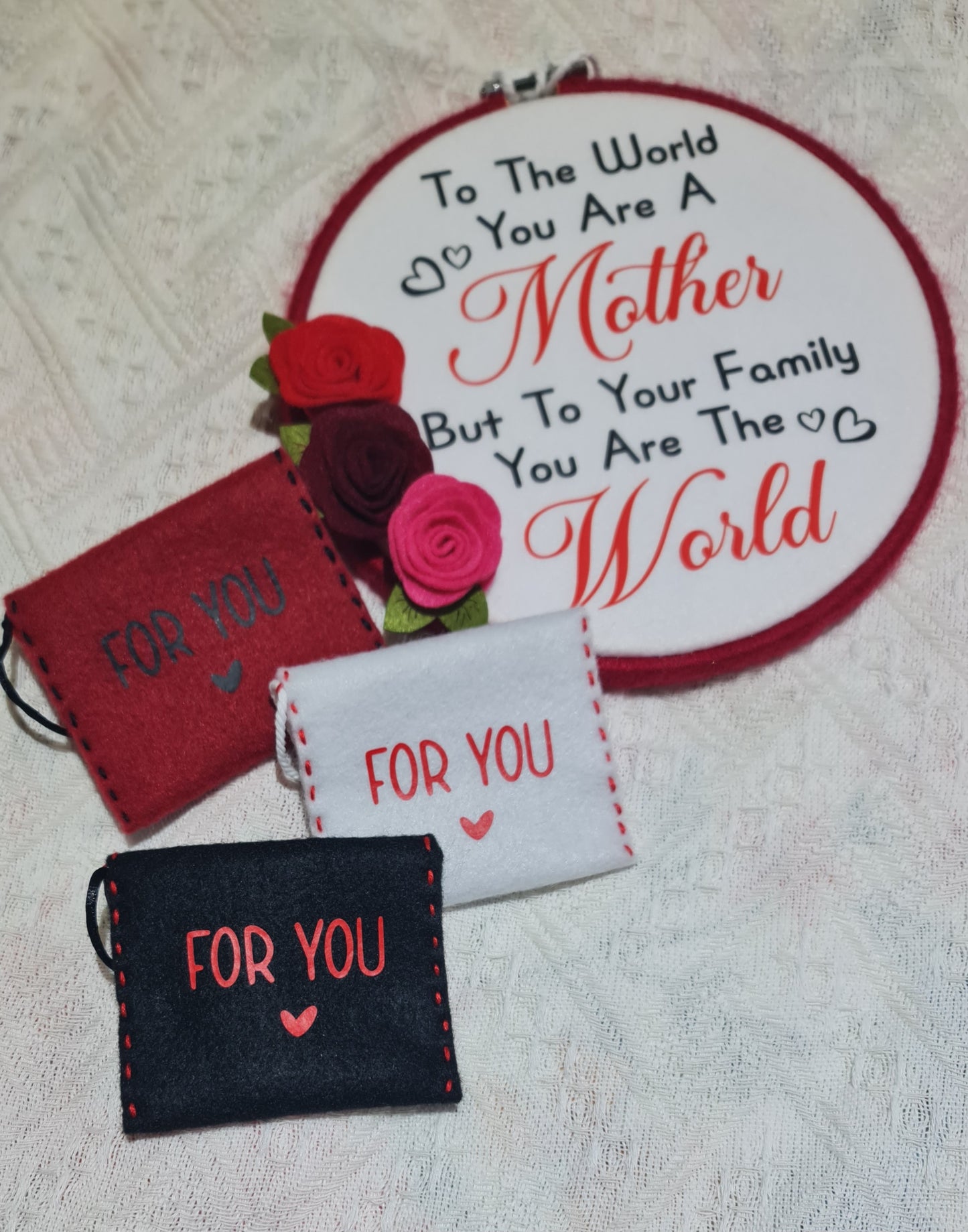 Mother's Day decor hoop, wall hanging