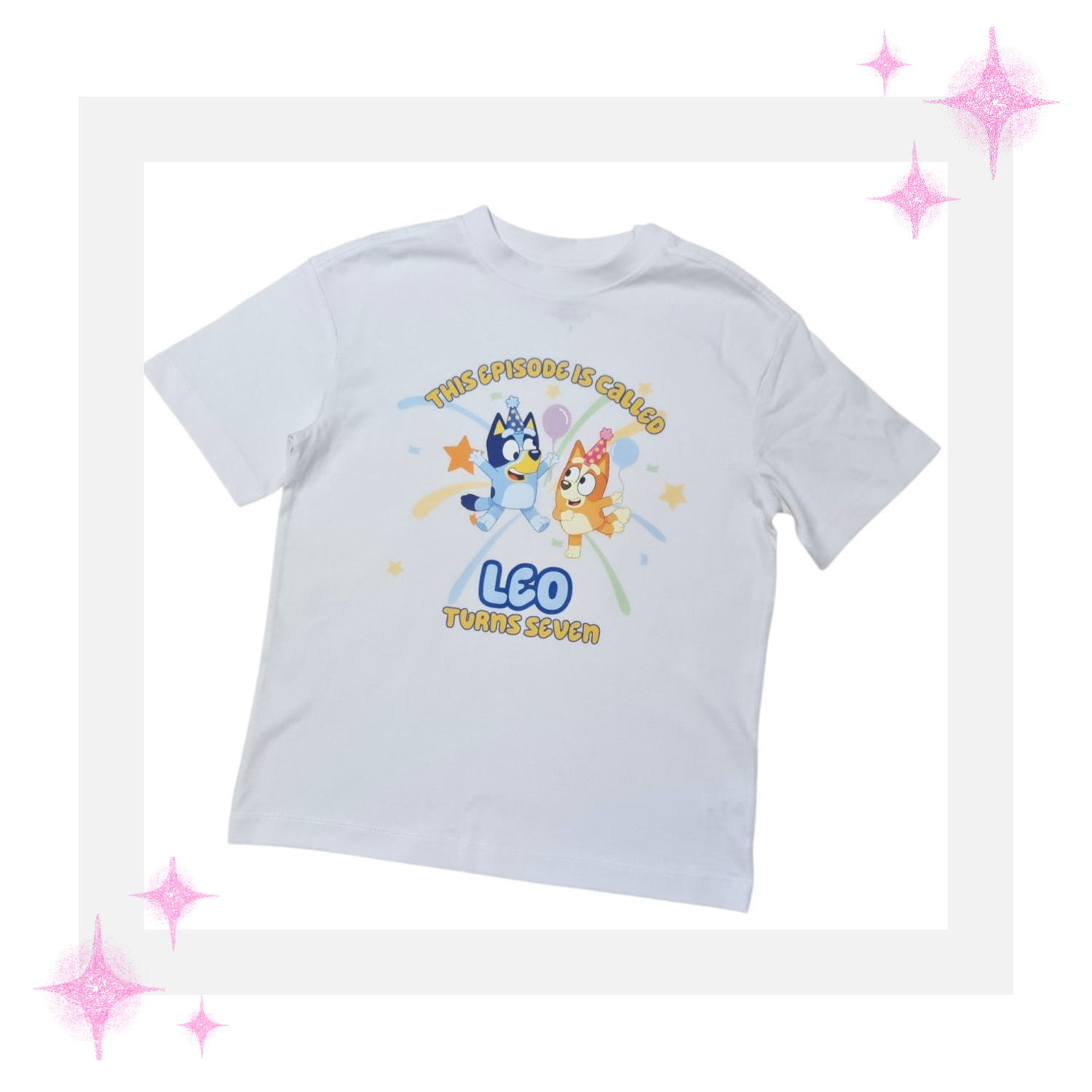 Personalised birthday party theme t-shirts