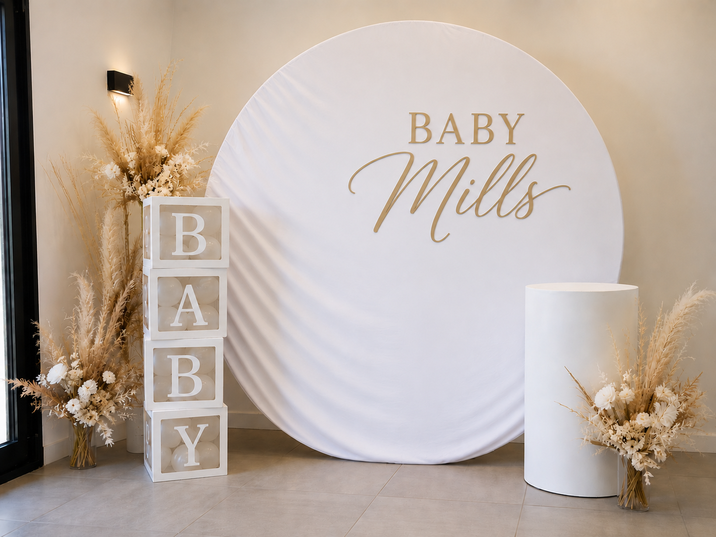 Baby shower welcome sign decal