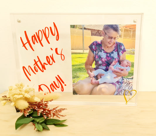 Happy Mother's Day keepsake photo block
