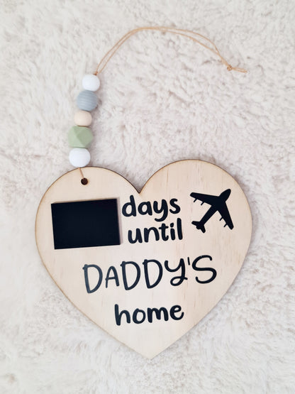 Daddy countdown heart