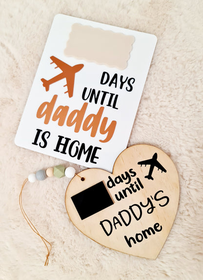 Daddy countdown heart