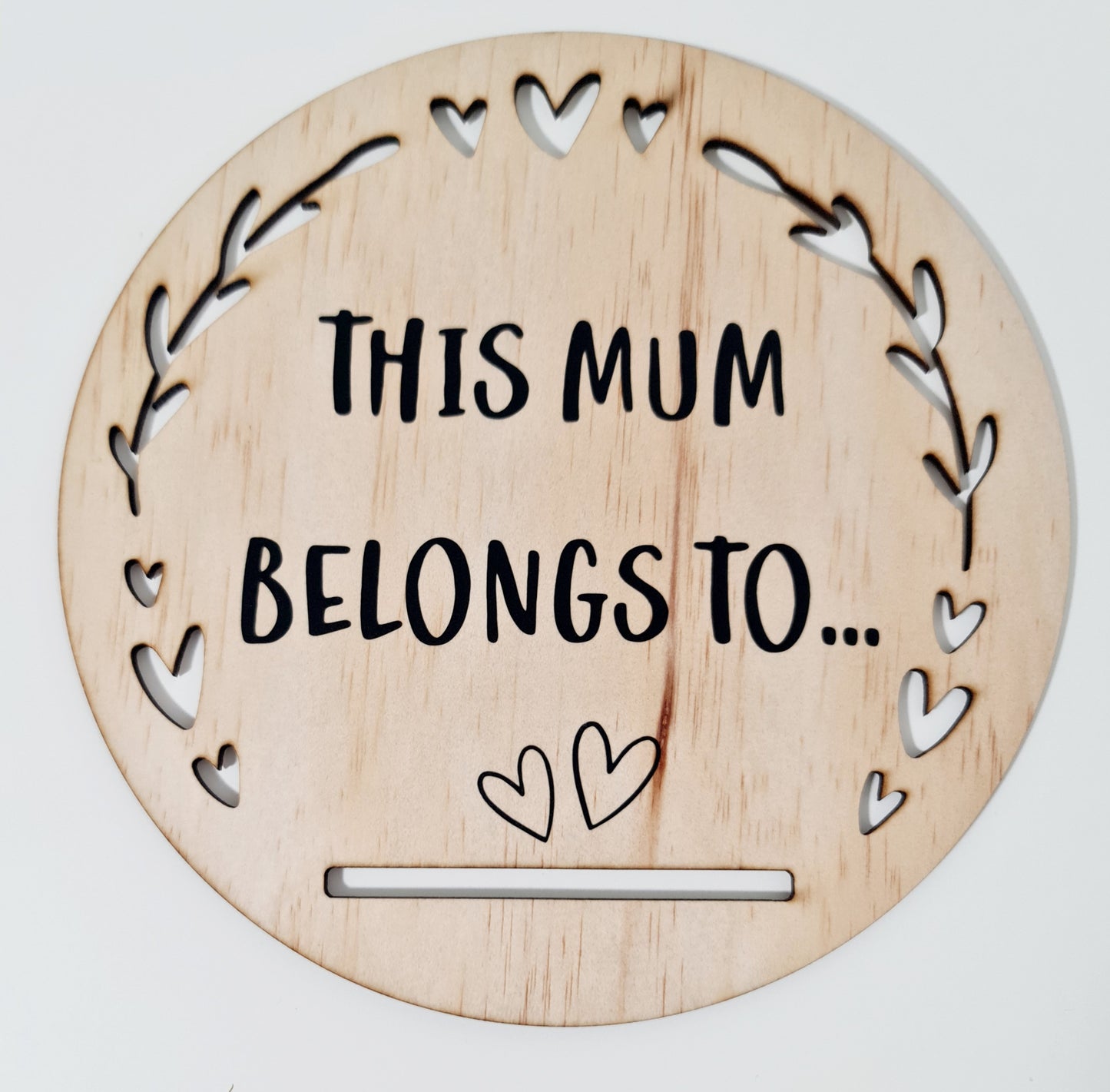 Personalised Mother's Day keepsake plaque