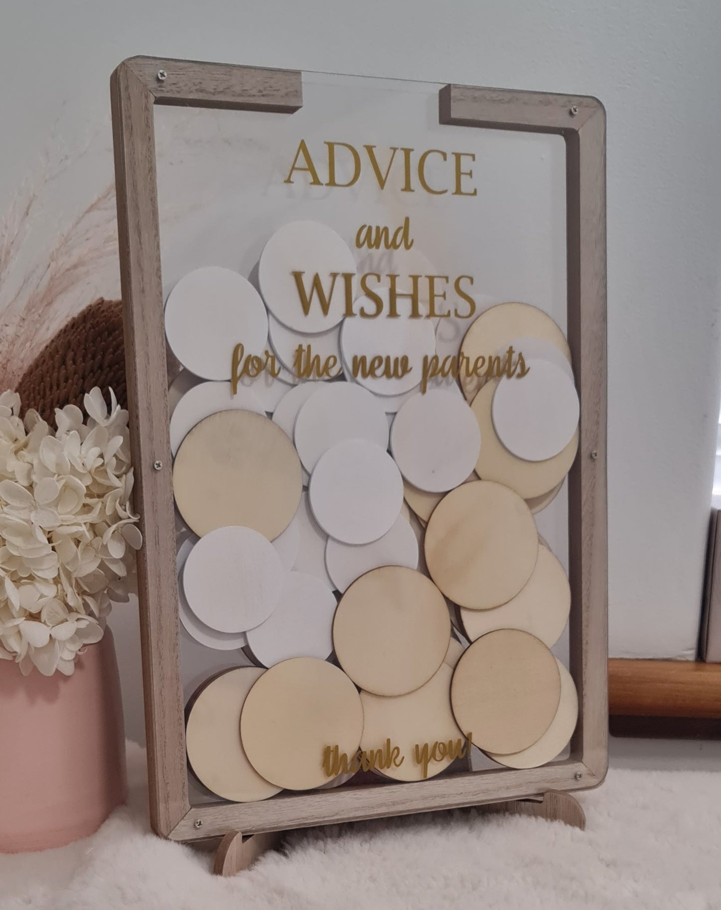 Baby Shower Guest Book Keepsake – Advice & Well Wishes for New Parents
