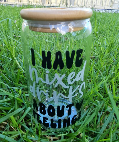 "Mixed drinks" glass cup
