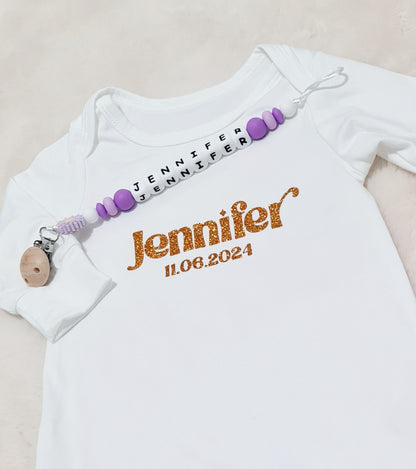 Jennifer personalised dummy clip