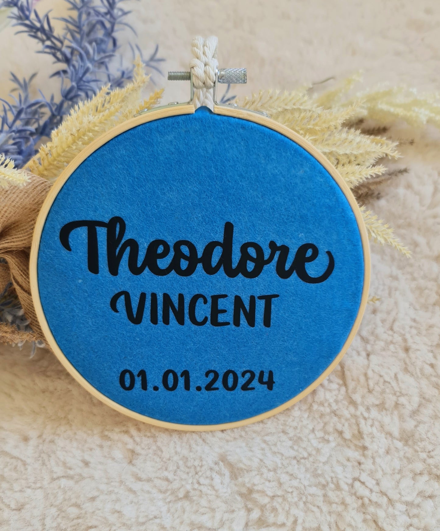 Name keepsake hoop