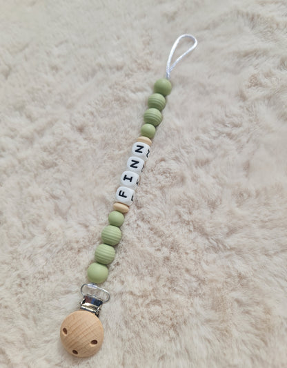Finn personalised dummy clip