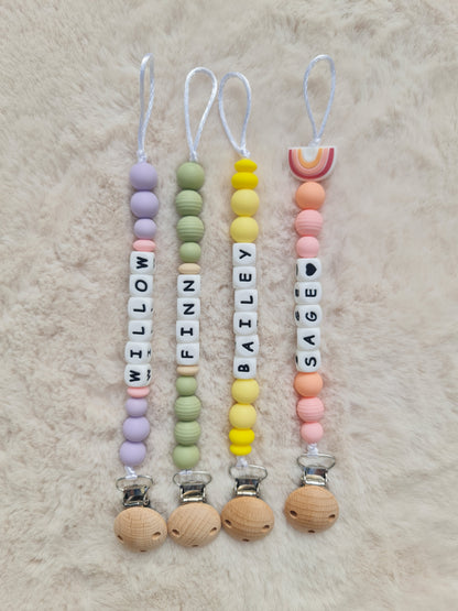 Finn personalised dummy clip