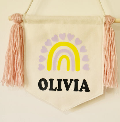 "Baby Fairy" personalised name banner