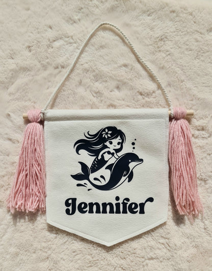 Rainbow personalised name banner
