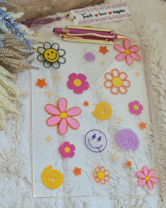 Retro Flower Clipboard