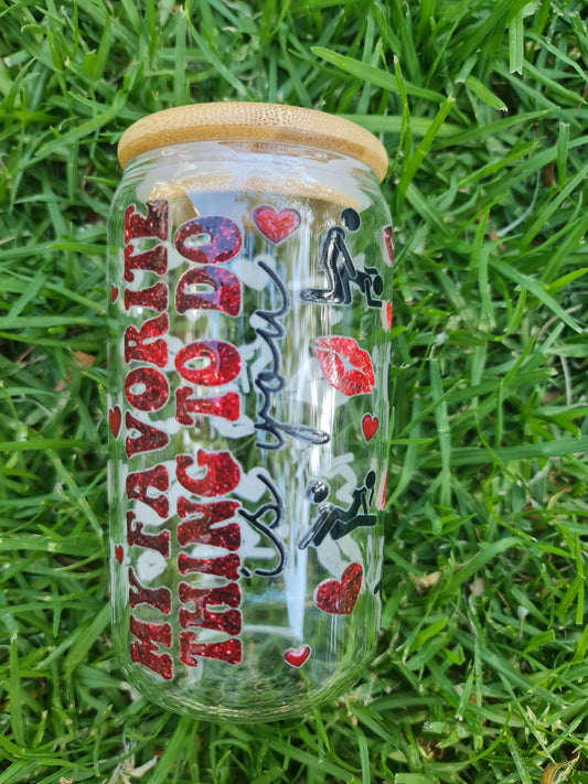 My favourite thing to do glass cup